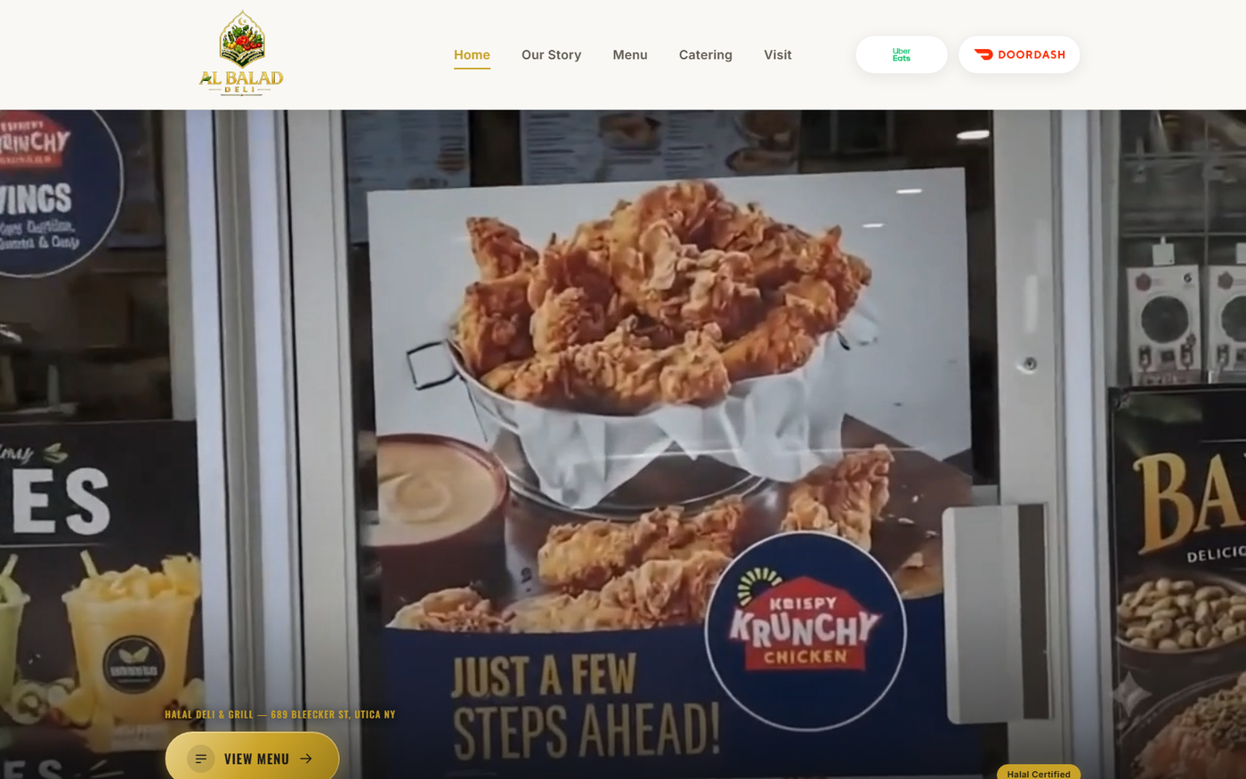 Al Balad Deli website by Ascendra