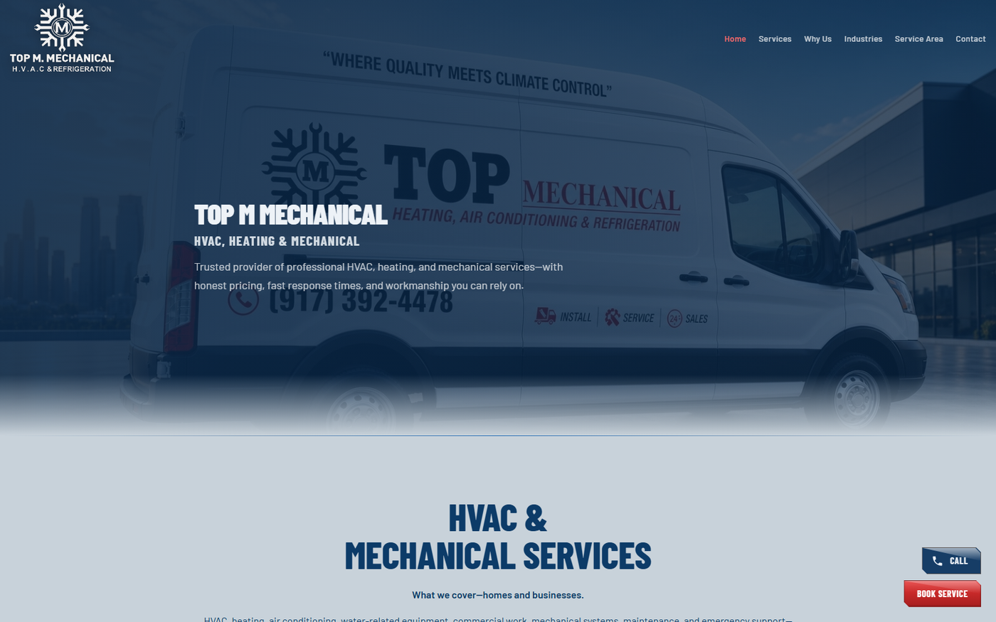 TOP M MECHANICAL — website by Ascendra